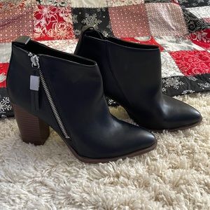 Sam Edelman black leather circus booties